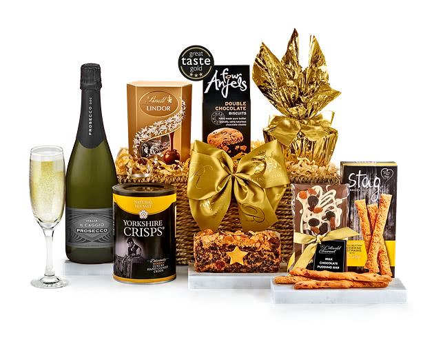 Chedworth Hamper With Engraved Personalised Prosecco